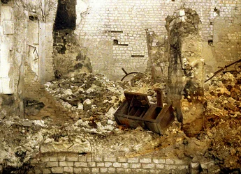 Interior of a Bombed House, Reims, Marne, France, 1917